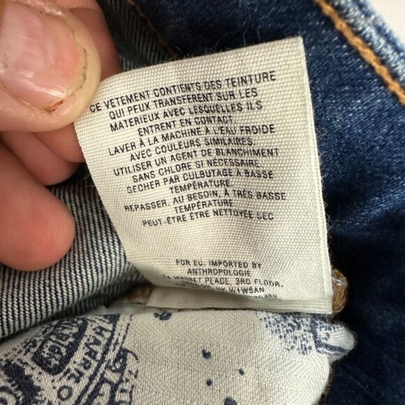 Pilcro And The Letterpress Size 25 Parallel Skinny Stretch Jeans Distressed - Picture 7 of 8